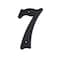 HASWARE 55 inch House Number Modern Door Numbers Street Home Address NumeralsBlack ABS Plastic 7
