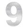 UTMOCO House Number 6 Inch Stainless Steel Floating Home Address Number Rustproof Easy Install Silver Number 9