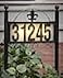 DoinMaster Solar Metal Address Signs for Yard with 50 Customizable House Numbers for Outside Any Combination with Warm White Cold White WeatherResistant SolarPowered LED Illuminated Address Plaques Do