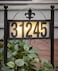 DoinMaster Solar Metal Address Signs for Yard with 50 Customizable House Numbers for Outside Any Combination with Warm White Cold White WeatherResistant SolarPowered LED Illuminated Address Plaques Do