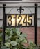 DoinMaster Solar Metal Address Signs for Yard with 50 Customizable House Numbers for Outside Any Combination with Warm White Cold White WeatherResistant SolarPowered LED Illuminated Address Plaques Do
