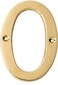 eSplanade 4 Brass House Hotel Door Number Plaque Numeric Numerical Digit 09 0 Zero