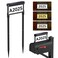 Lepwings Solar Address Sign Light DoubleSided with Stakes Mailbox Mount 2000mAh Battery LED House Numbers for Yard or Wall Waterproof Solar Powered Address Plaque with Dusk to Dawn Sensor 3 Light Mode