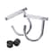 ZUKAM Metal Resistance Band Handles Pull Up Handle with Grip Tapes Heavy Duty Industrial Grade Steel Knurled Surface Handles for Elastic Band Workouts Chrome