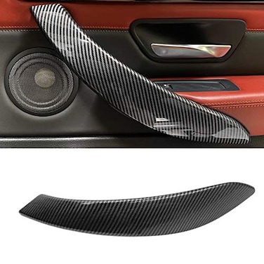 Jaronx ABS Carbon Fiber Pattern Door Handle Outer Cover Compatible with BMW 34 SeriesRight Side Passenger Inner Door Handle Cover Compatible with 3 F30F31 20122018 and 4 F32F33 20142017Right
