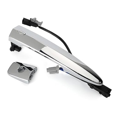 Jepacr 806469N00A Exterior Chrome Door Handle Front Left Driver Side with Sensor and Smart Keyless Entry System for 20092018 Nissan SentraMaximaMuranoLeaf Replace 806469N00A 806451AA0A
