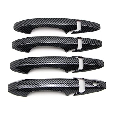 Dreamseek 8Pcs 4 Door Handle Cover Compatible with Honda CRV CRV 2007 2008 2009 2010 2011 Exterior ABS Molding Protector Trim Carbon Fiber Pattern
