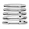 Dreamseek 10Pcs 4 Door Handle Cover Compatible with Toyota RAV4 20062012 Exterior ABS Molding Protector Trim with Smart Keyhole Chrome Plated