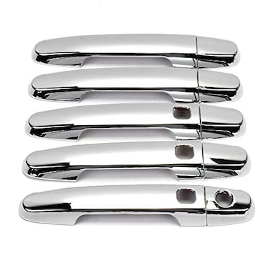 Dreamseek 10Pcs 4 Door Handle Cover Compatible with Toyota RAV4 20062012 Exterior ABS Molding Protector Trim with Smart Keyhole Chrome Plated