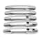 Dreamseek 10Pcs 4 Door Handle Cover Compatible with Toyota RAV4 20062012 Exterior ABS Molding Protector Trim with Smart Keyhole Chrome Plated