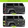 Hoolcar Door Hinge Engine Hood Hinge Tailgate Hinge Cover Trim ABS Exterior Kit Accessories Compatible with 20072017 Jeep Wrangler JK JKU Light Green 12PCs