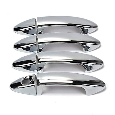 Dreamseek 8Pcs Door Handle Cover for Ford Ecosport 20132022 Fiesta 20092016 Exterior ABS Chrome Molding Protector Trim wo Smart Entry Button Hole
