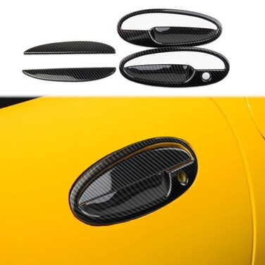 Fewshaw Carbon Fiber Style Side Door Handles Cover Trim for 19972004 Chevrolet Corvette C5