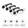Hoolcar Exterior Door Handle Covers Outside Doorknob Cover for 20182024 Dodge Ram Black