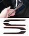 KKTR-CAR KKTRCAR Door Handle Cover Real Glossy Carbon Fiber Door Handle Trim Protector Set Compatible with Tesla Model yModel 3 20172025 Black and red with drip 4 Pieces