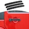 JOSHELA for Jeep JK Tailgate Door Handle Inserts Cover Trim Black for Jeep Wrangler JK 2DR 20072017 Black Exterior Accessories 3pcs
