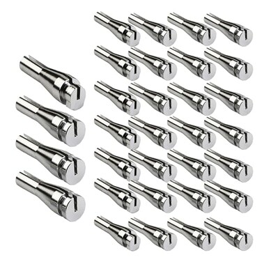 iFJF Door Handle Latch Cable Aluminum Repair Kit Latch Lock Cable Ends Replacement for FE150 250 350 32 Sets