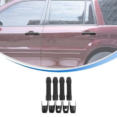 HIRUFAIT Exterior Door Handle Cover for Honda Pilot 2003 2004 2005 2006 2007 2008 Accessories ABS Auto Outside Door Handle Protector Cover Trim Matte Black