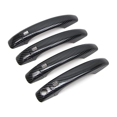 Dreamseek 8Pcs 4 Door Handle Cover for Q3 20122018Q5 20092016 A4 B8 S4 A5 20082016 Exterior ABS Molding Protector Trim Triple Carbon Fiber Style