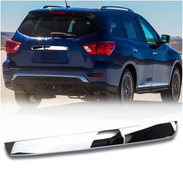KEEGTBOX Rear Tailgate Garnish Handle Trim Chrome Compatible with Nissan Pathfinder S SV SL and Platinum 20132020 Rear Tailgate Handle Garnish Finisher Molding Replace 908103KG0A