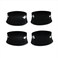RQING for Mitsubishi New Outlander 2022 2023 2024 2025 Door Handle Bowl Cover Trims Carbon Fiber Pattern