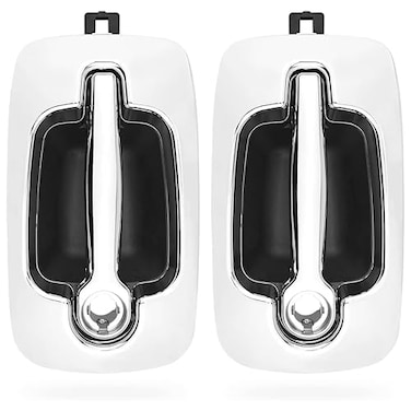 SUSUPACI Upgraded Exterior Door Handles with Bezel Covers Chrome Left Driver Right Passenger Side Compatible with International Trucks ProStar 4100 4200 4300 4400 7700 8500 8600