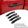 Lcojicep ABS Exterior Door Handle Protector Trim Frame Cover Compatible with Tacoma 20152022Door Handle CoverCar Door Handle Cover Frame Trim Matte Black