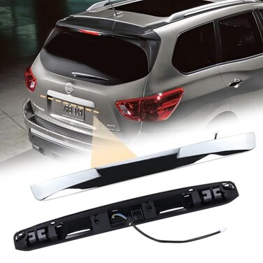 GEATaaT Upgrade 908109PG2D Rear Tailgate Chrome Handle Garnish Finisher Molding with New Liftgate Release Switch Compatible with 20132020 Nissan Pathfinder Rear Liftgate Handle Replace 908109PG0A