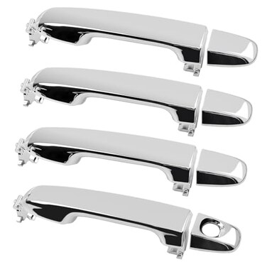 Gledewen Chrome Exterior Door Handle Set Compatible with 20122017 Toyota Camry 4 PCS Front Rear Left Right Handle