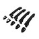 HUYILUN0104 1 Lot 4 Doors Exterior Door Handle Black Compatible with Kia Rio 20122017