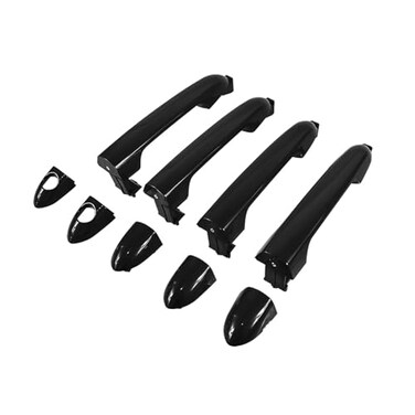 HUYILUN0104 1 Lot 4 Doors Exterior Door Handle Black Compatible with Kia Rio 20122017