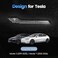 Powlamks Polwlamks 4 Pack Door Handle Cover Fits Model YModel 3 Real Carbon Fiber 3D Handle Cover Sticker Tesla Door Handle Protector Wrap Covers with 3M SelfAdhesive Backing Tesla Exterior Accessorie
