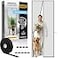 AUGO Magnetic Screen Door Self Sealing Heavy Duty Hands Free Mesh Partition Keeps Bugs Out Pet and Kid Friendly Patent Pending Keep Open Feature 38 Inch x 97 Inch