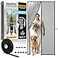 AUGO Magnetic Screen Door Self Sealing Heavy Duty Hands Free Mesh Partition Keeps Bugs Out Pet and Kid Friendly Patent Pending Keep Open Feature 38 Inch x 81 Inch