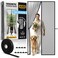 AUGO Magnetic Screen Door Self Sealing Heavy Duty Hands Free Mesh Partition Keeps Bugs Out Pet and Kid Friendly Patent Pending Keep Open Feature 38 Inch x 81 Inch