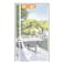 Yotache White Reversible Left Right Side Opening Magnetic Screen Door Fits Door Size 32 x 82 Unobstructed View Upgraded Polyester Mesh for Back Door Actual Screen Size 34 x 83