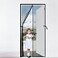 MAGZO Magnetic Screen Door Grey Fits 30 x 80 Door ScratchProof Polyester Keep Annoying Creatures Out Pet Friendly Mesh Easy Install with Strong Adhesive HookLoop Enjoy SunshineFresh Air Flow