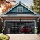 YoFuZiHu Premium Garage Door Screen for 2 Car Garage 18x7ft Durable Heavy Duty Fiberglass Screen Mesh with Hook Loop Tapes Strips Doors Screen with Powerful Magnets Easy Assembly 18x7 Black