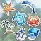 Flutesan 7 Set Ocean Screen Door Magnets Decorative Double Sided Magnetic Sticker Turtle Palm Tree Starfish Conch Crab Dolphin Anchor Flexible Patio Screen Saver Keep People Pet Sliding Doors Safe