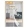 Yotache White Magnet Screen Door Curtain Fit Doors 34 x 80 Screen Size 36 x 81 Patio Screen Hands Free Entry Great for Pet and Kid
