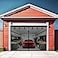 YoFuZiHu Premium Garage Door Screen for 1 Car Garage 8x8ft Durable Heavy Duty Fiberglass Screen Mesh with Hook Loop Tapes Strips Doors Screen with Powerful Magnets Easy Assembly Black 8x8ft