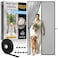 AUGO Heavy Duty Magnetic Screen Door Fiberglass Pet Resistant Mesh Self Sealing Hands Free Magnetic Closure Tear Resistant Door Screen Keeps Bugs Out Patent Pending Keep Open Feature 38 x 83