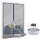 TheFitLife Fiberglass Magnetic Screen Door Heavy Duty Mesh with Full Frame Hook and Loop Powerful Magnets That Closure Automatically Door Screen Mesh Net