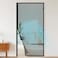 MAGZO Magnetic Screen Door Fits Door Size 38 x 82 Inches Screen Size 40 x 83 Inch Reinforced Side Opening Mesh Curtain Polyester Heavy Duty Screen with Full Frame HookLoopBlack