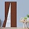 Veanusiver Magnetic Thermal Insulated Door Curtain Thickened PU Material Hands Free Automatic Closing Durable Windproof Waterproof Door Screen Fits Door Size up to 36 x 82 Brown