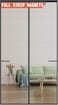 Mpmedo Magnetic Screen Door UpgradedModel Full Strip MagnetsReinforced Heavy Duty Mesh Screen Doors MagnetsFull Frame Seal Retractable Door Screen Magnetic Closure for Single Front Patio Sliding Door