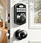 Veise Fingerprint Door Lock with 2 Knobs Keyless Entry Door Lock with Handle Electronic Keypad Deadbolt Smart Front Handle Set AutoLocking Waterproof Easy Installation Matte Black