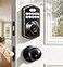 Veise Fingerprint Door Lock with 2 Knobs Keyless Entry Door Lock with Handle Electronic Keypad Deadbolt Smart Front Handle Set AutoLocking Waterproof Easy Installation OilRubbed Bronze