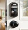 Veise Fingerprint Door Lock with 2 Knobs Keyless Entry Door Lock with Handle Electronic Keypad Deadbolt Smart Front Handle Set AutoLocking Waterproof Easy Installation OilRubbed Bronze