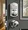 Veise Fingerprint Door Lock with 2 Knobs Keyless Entry Door Lock with Handle Electronic Keypad Deadbolt Smart Front Handle Set AutoLocking Waterproof Easy Installation Satin Nickel